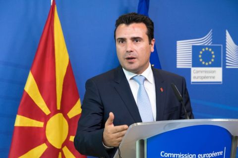 Zoran Zaev macedón kormányfő.