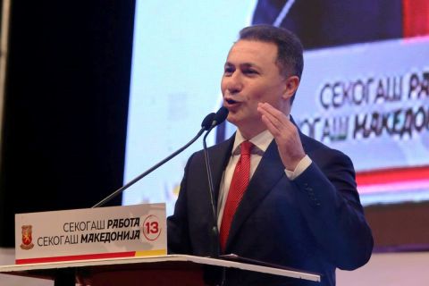 Megkapta Gruevszki a menekültstátuszt