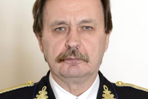Bezsenyi Mihály rendőr dandártábornok, a Készenléti Rendőrség Nemzeti Nyomozó Iroda igazgatója a tábornoki előléptetési és kinevezési okiratok ünnepélyes átadásán 2015. március 9-én.
