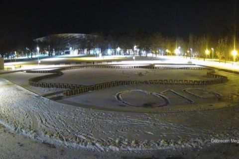O1G a hóban Debrecenben.