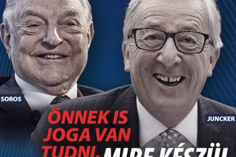 Orbánék lecserélik Junckert a plakáton, új társat kap Soros György