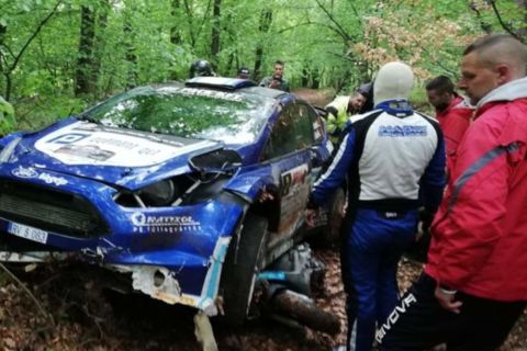 Majdnem saját halálát vette videóra egy néző a Miskolc Rallye-n