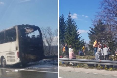 Kiégett egy magyarokat szállító autóbusz Horvátországban
