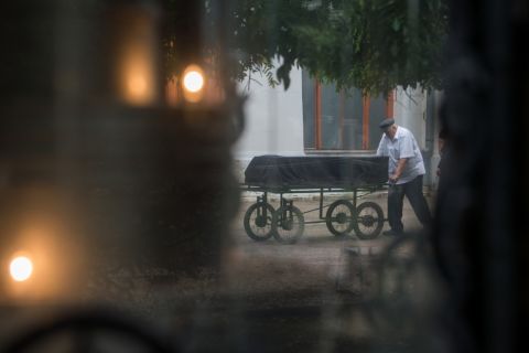 Heller Ágnes temetése a budapesti Kozma utcai izraelita temetőben 2019. július 29-én.