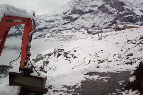 Havazás a svájci Kleine Scheidegg hágónál.