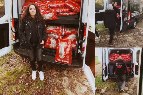 1 tonna ételt vett egy lány a saját pénzéből a paksi állatmenhelynek
