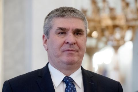 Bodó Sándor, az Innovációs és Technológiai Minisztérium újonnan kinevezett államtitkára a kinevezési okmány átadásán a Sándor-palotában 2020. január 13-án.