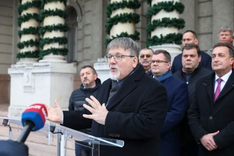Dézsi Csaba András, a Fidesz-KDNP győri polgármesterjelöltje.