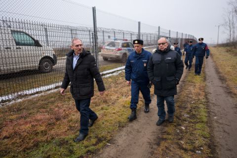 Pintér Sándor belügyminiszter megtekinti a déli határszakaszt 2020. január 21-én.