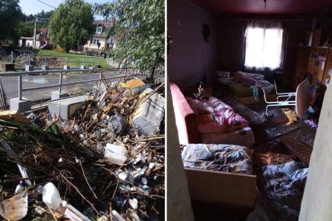 Több tucat család vált földönfutóvá Egerben, az ablakon át menekültek a pénteki villámárvíz elől