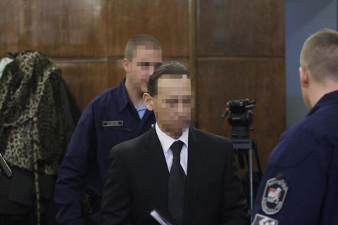 Vizoviczki László az ellene és 32 társa ellen vendéglátó-ipari tevékenységgel összefüggésben elkövetett költségvetési csalás vádja miatt indult büntetőper tárgyalásán, a Fővárosi Törvényszéken 2014. november 19-én.