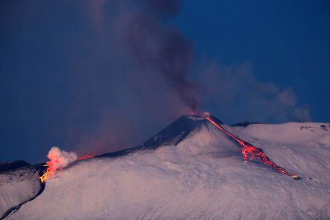 Az Etna 2020. december 22-én.