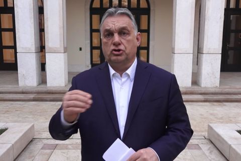 Orbán Viktor tájékoztat 2021. február 23-án.
