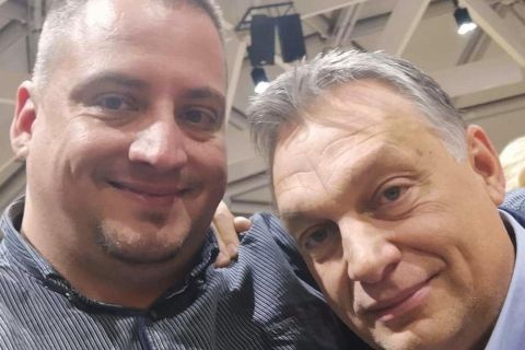 Tikász Ferenc Orbán Viktorral.