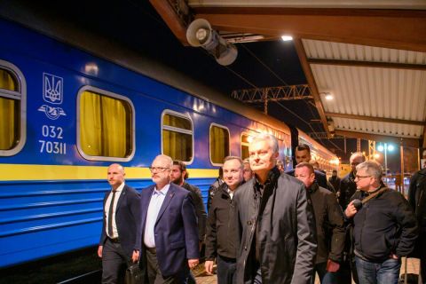Kijevbe utazott a lengyel államfő és a három balti állam elnöke