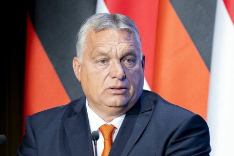 Orbán Viktor beszédet mond a Bosch Budapest Innovációs Kampusz átadásán 2022. szeptember 8-án.