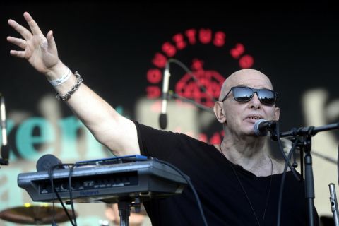 Török Ádám, a magyar progresszív-blues-rock egyik legfontosabb formációja, a Mini alapítója és frontembere a Tabánban 2021. augusztus 21-én.