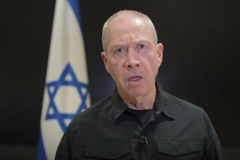 Yoav Galant, Izraeli védelmi miniszter.