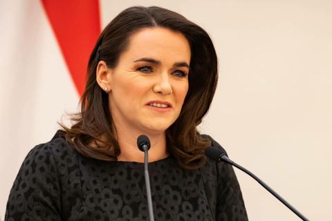 Novák Katalin fideszes köztársasági elnök.