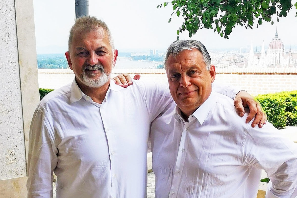 Koncz Ferenc országgyűlési képviselő, Szerencs korábbi polgármestere és Orbán Viktor miniszterelnök.