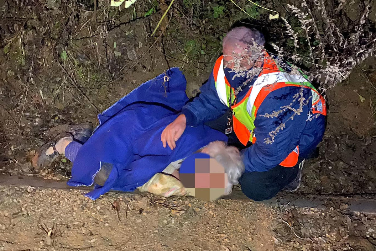 Egy hallássérült lány videója alapján találtak meg egy vasúti töltésről lezuhant 80 éves nénit Piliscsabánál
