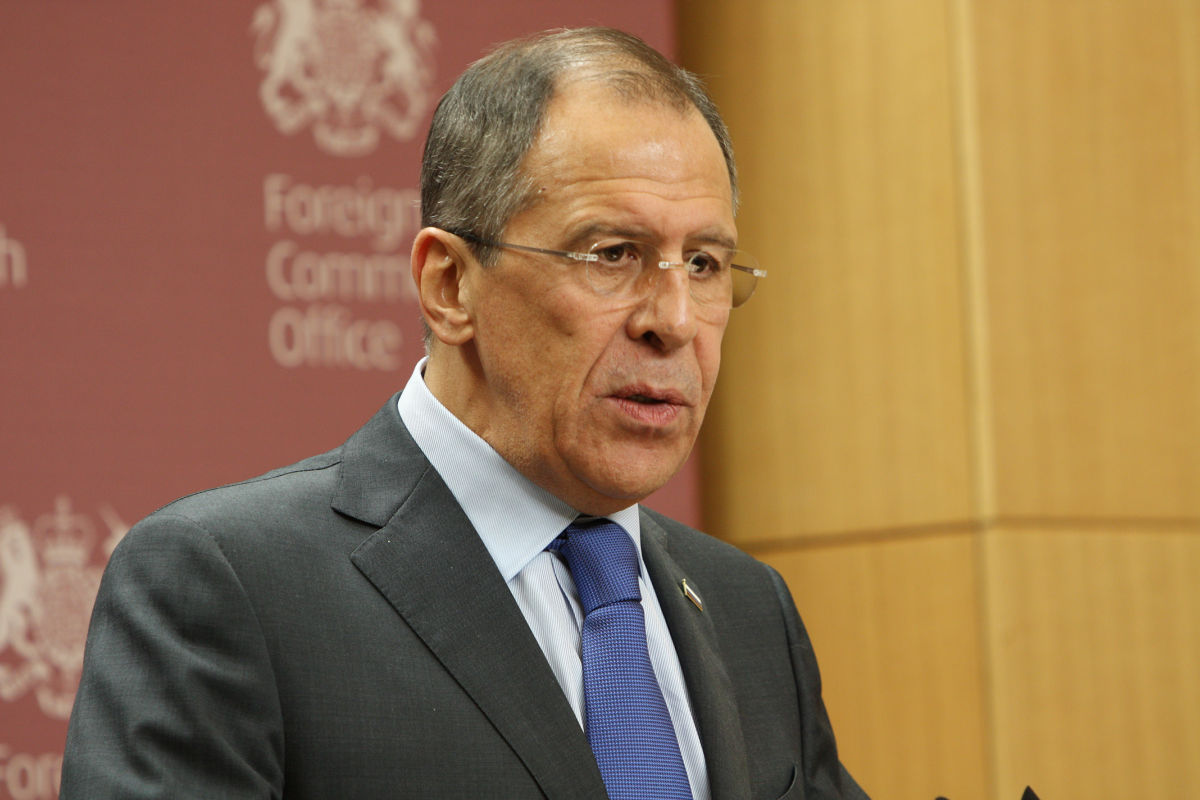 Szergej Lavrov orosz külügyminiszter.