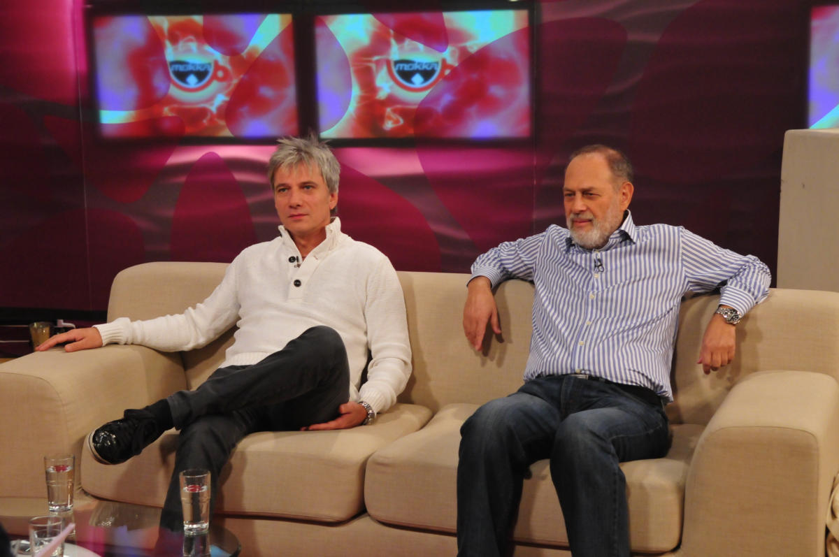 Bochkor Gábor és Boros Lajos a TV2 Mokka című műsorában.