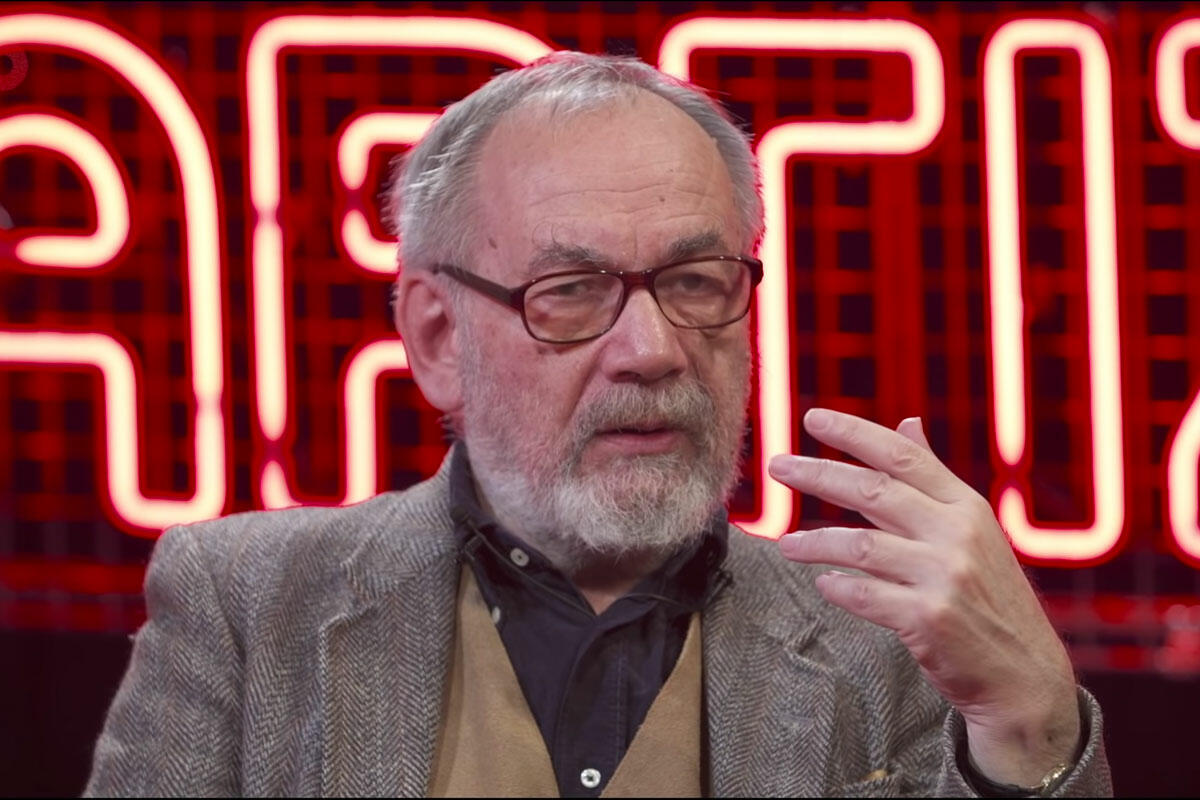 Tamás Gáspár Miklós a Partizán műsorában 2018-ban.