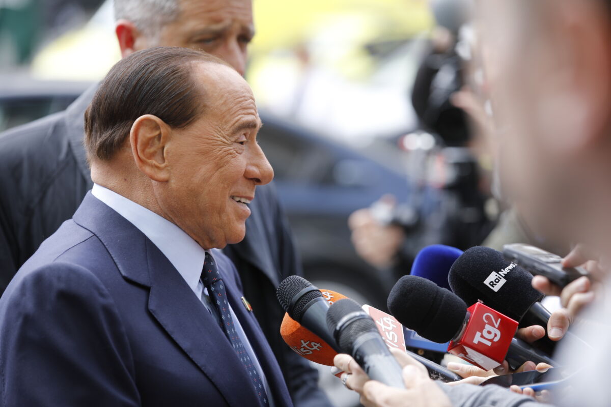 Silvio Berlusconi 2019. májusában, Brüsszelben.