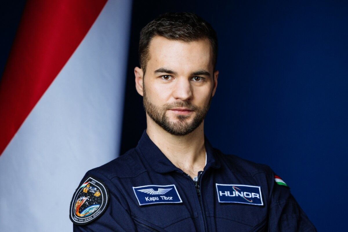 Kapu Tibor kutatóűrhajós Budapesten 2024. május 27-én.