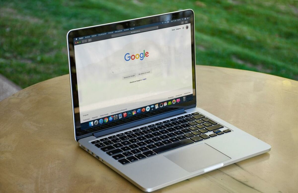laptop; google