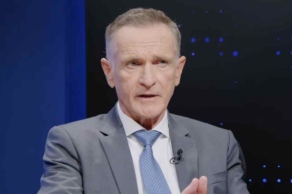 Wáberer György magyar vállalkozó a Telex műsorában.