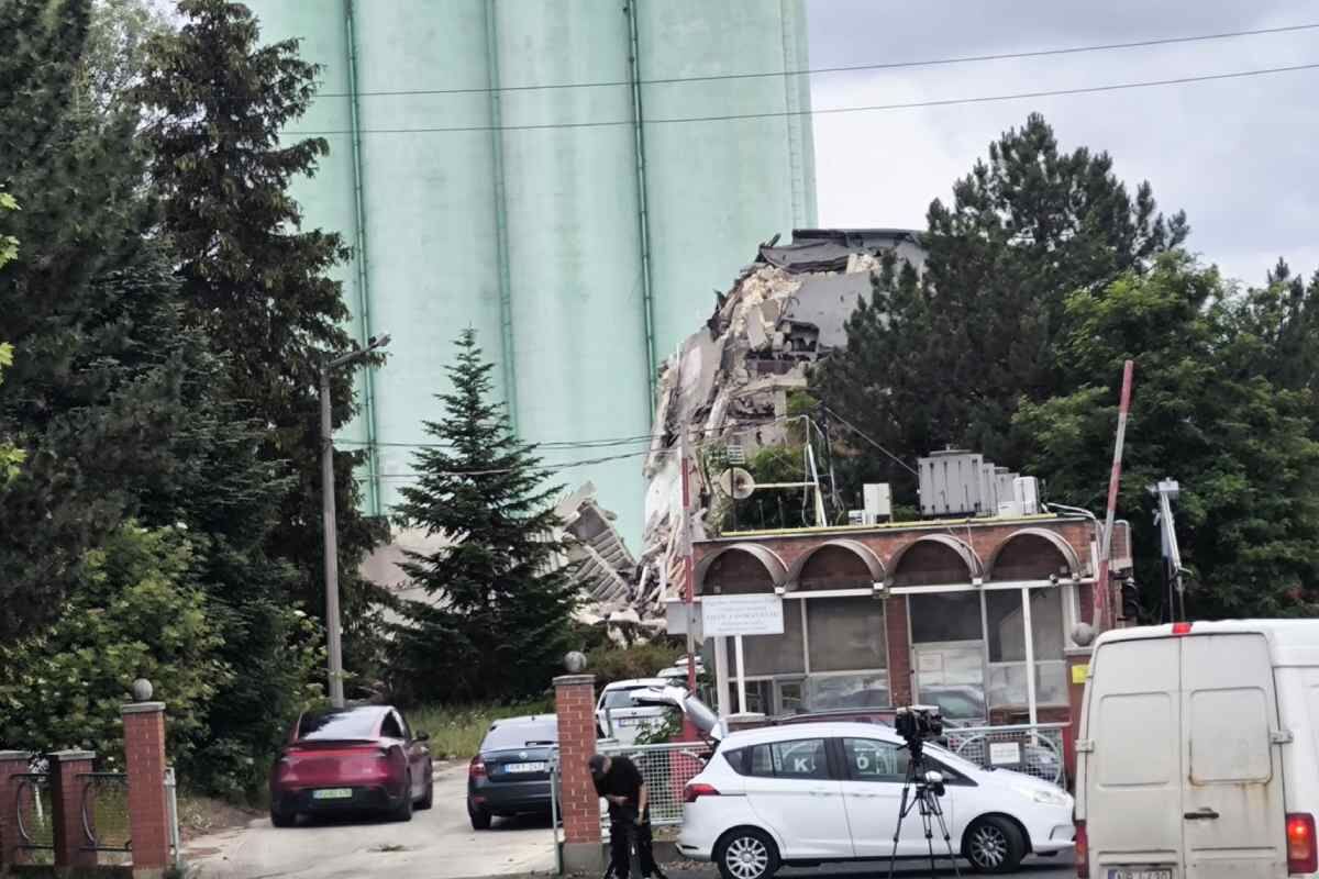 A székesfehérvári baleset helyszíne.