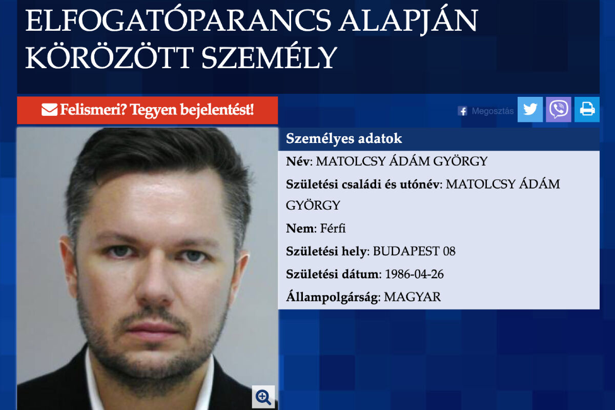 Nemzetközi elfogatóparancsot adtak ki Matolcsy Ádám ellen